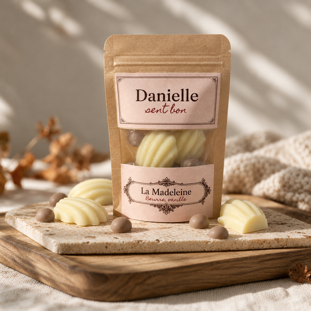 Sachet de fondants parfumés artisanaux La Madeleine (beurre, vanille) – Danielle sent bon